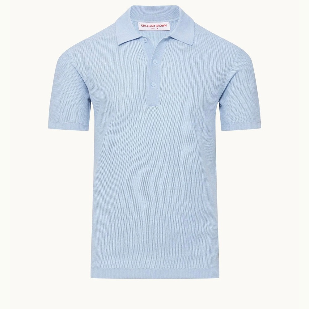 Orlebar Brown Sky Blue Polo Shirt